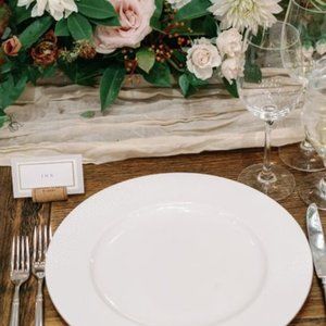 Rustic Wedding Decor - Wine Cork Place Card Holder for Table Setting